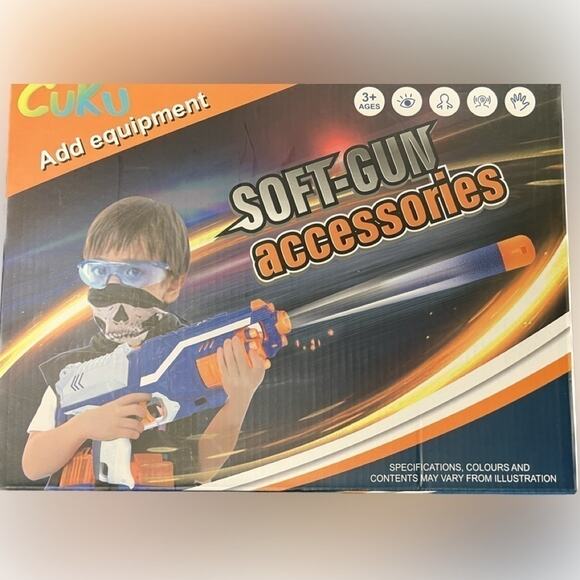CUKU KIDS SOFT GUN ACCESSORIES NIB - Picture 1 of 2
